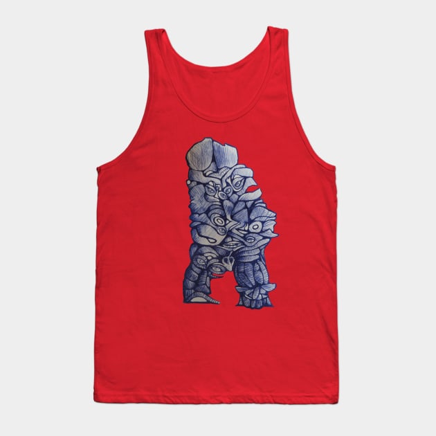 Ballpoint Golem Tank Top by AndersHoberg